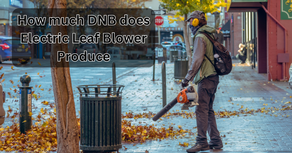 How much DNB does Electric Leaf Blower Produce