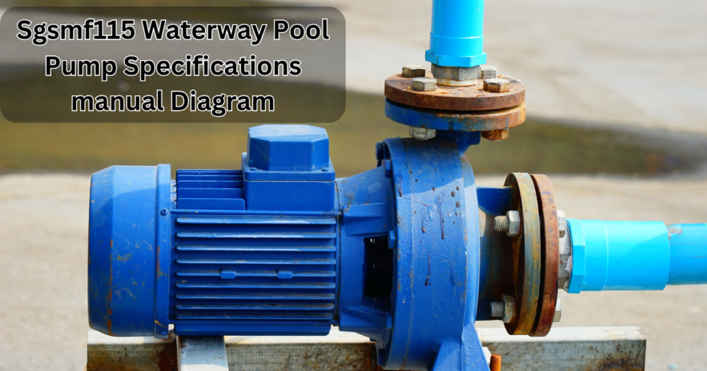 Sgsmf115 Waterway Pool Pump Specifications manual Diagram